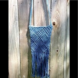 Ombré Crochet Crossbody Bag